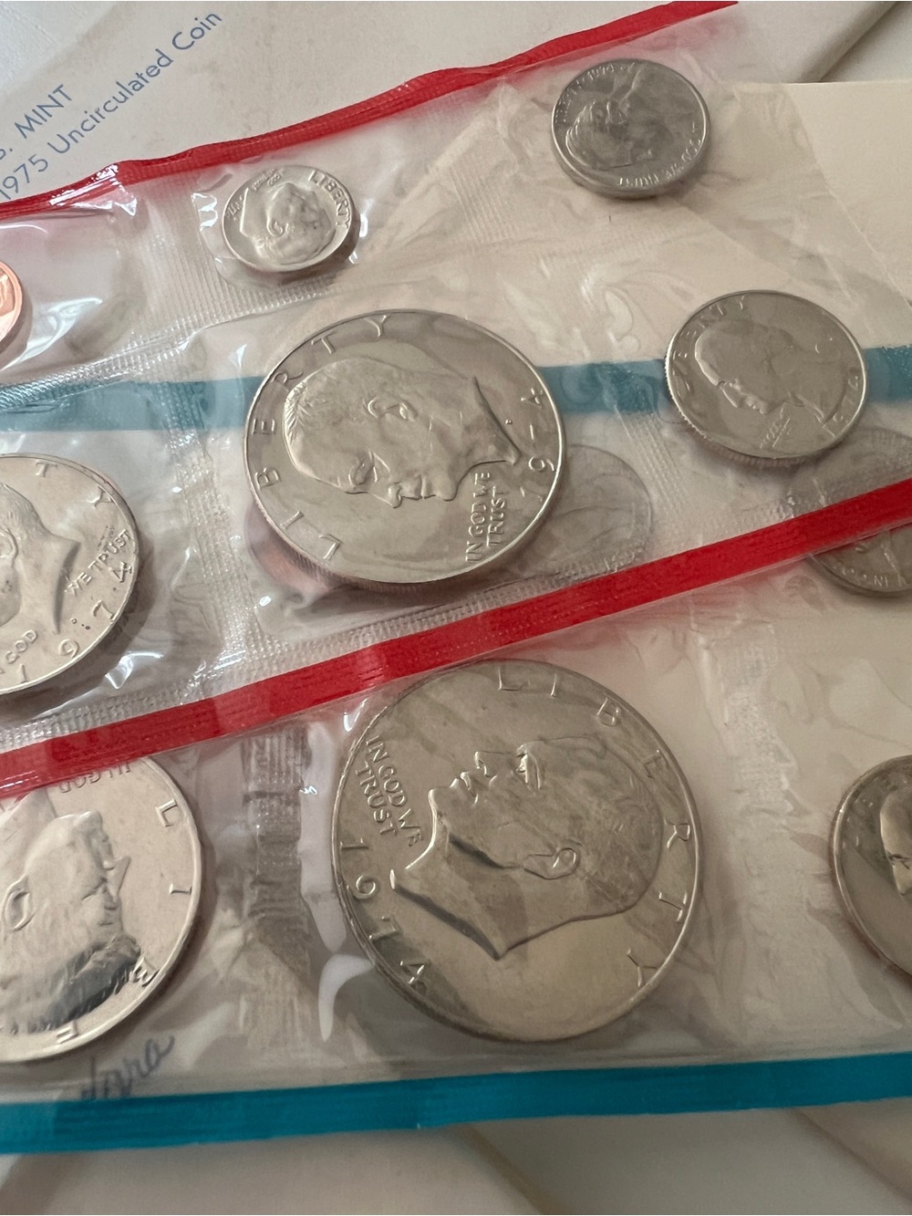 1970-1981 uncirculated us coin mint set - lot of 12 - Picture 8 of 12